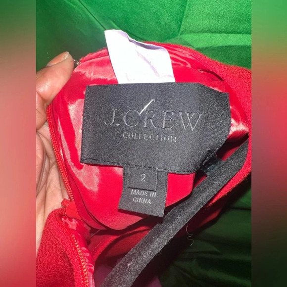 Red J. Crew Collection Cocktail Dress size 2 - Picture 4 of 7